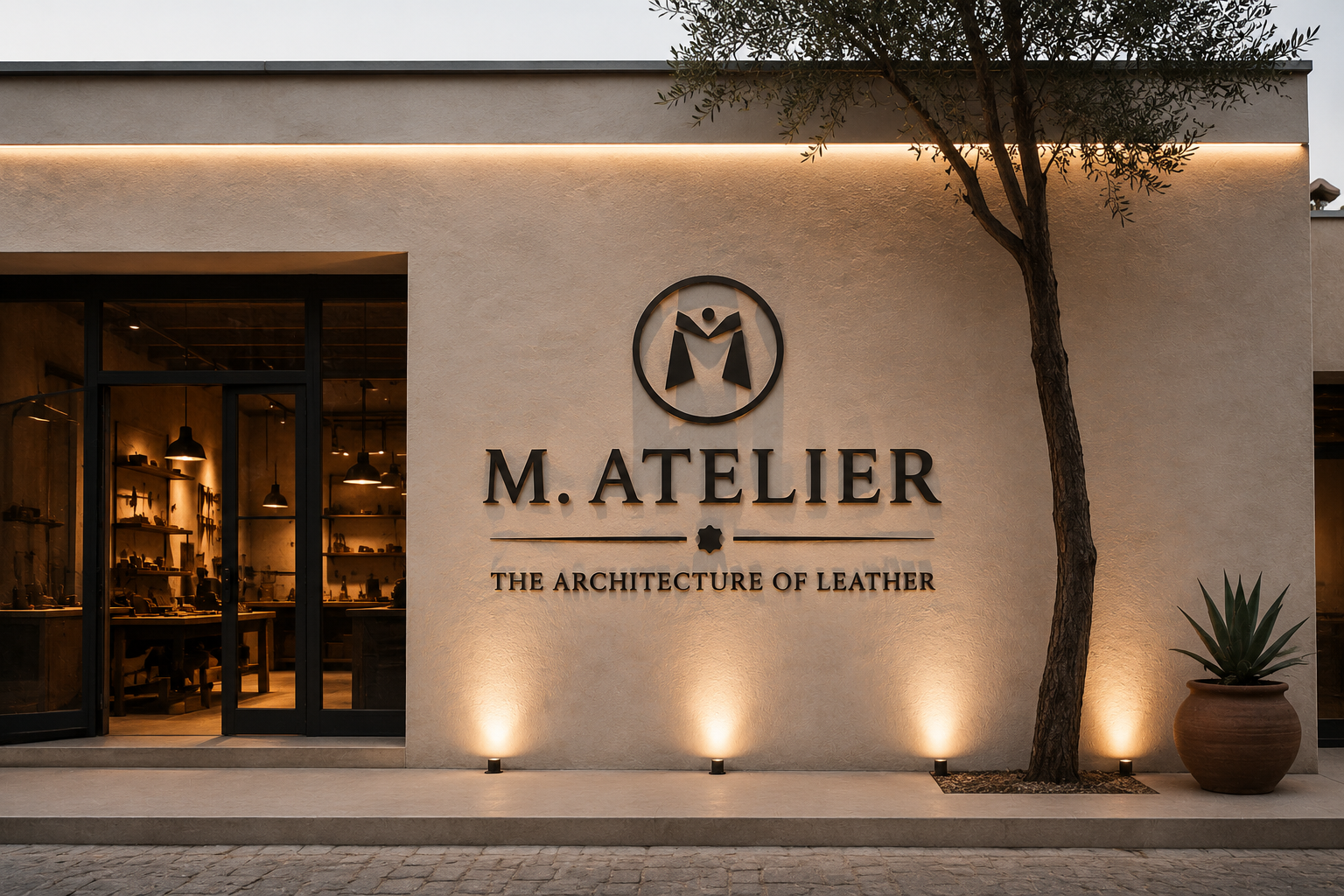 The future M. ATELIER facade in Marrakech